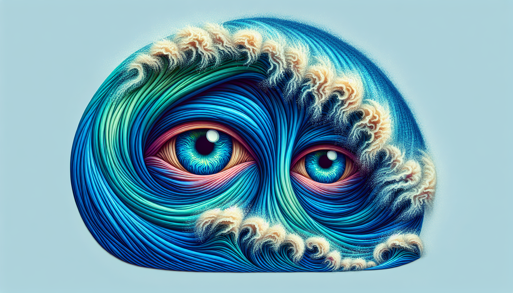 OLA DE MAR CON OJOS