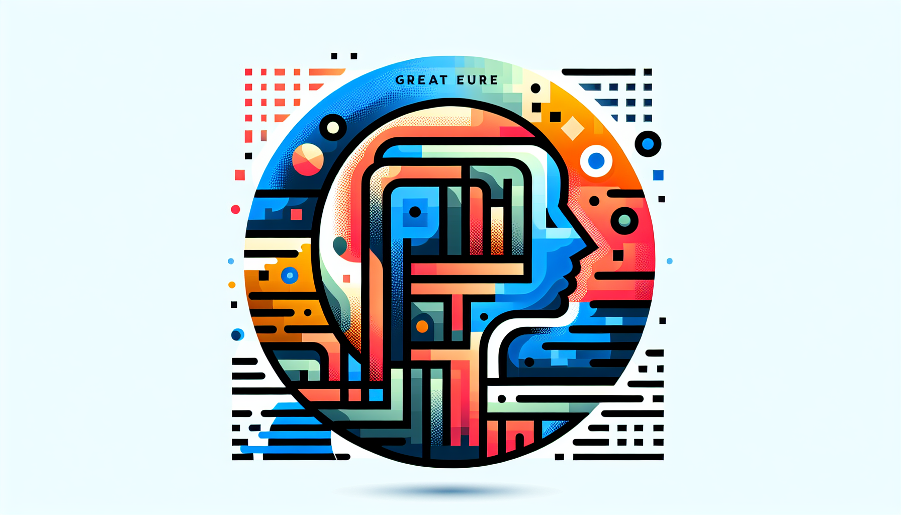 Digital pictorial logo of great ebube 