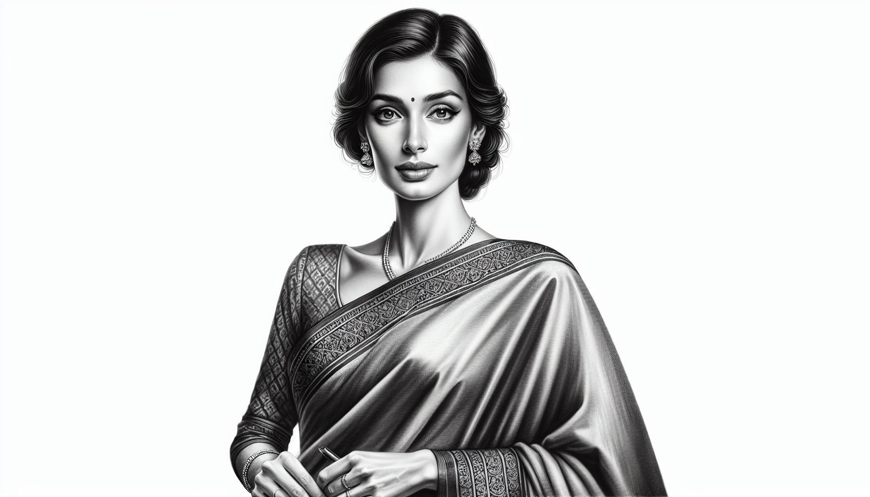 A sexy girl wearing saree